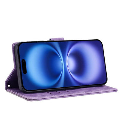 For iPhone Air Mandala Embossed Retro Frosted Leather Phone Case(Purple) - iPhone Air Cases by buy2fix | Online Shopping UK | buy2fix