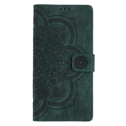 For iPhone Air Mandala Embossed Retro Frosted Leather Phone Case(Green) - iPhone Air Cases by buy2fix | Online Shopping UK | buy2fix