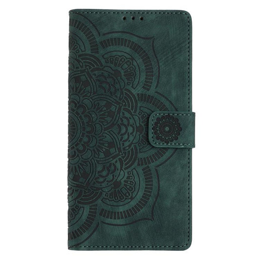 For iPhone Air Mandala Embossed Retro Frosted Leather Phone Case(Green) - iPhone Air Cases by buy2fix | Online Shopping UK | buy2fix