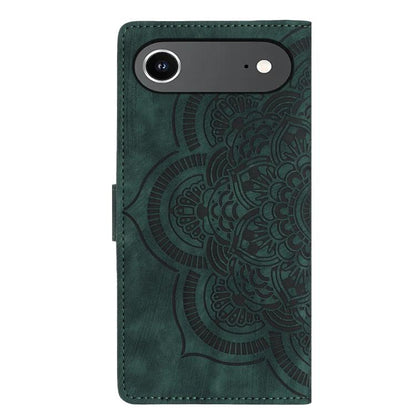 For iPhone Air Mandala Embossed Retro Frosted Leather Phone Case(Green) - iPhone Air Cases by buy2fix | Online Shopping UK | buy2fix