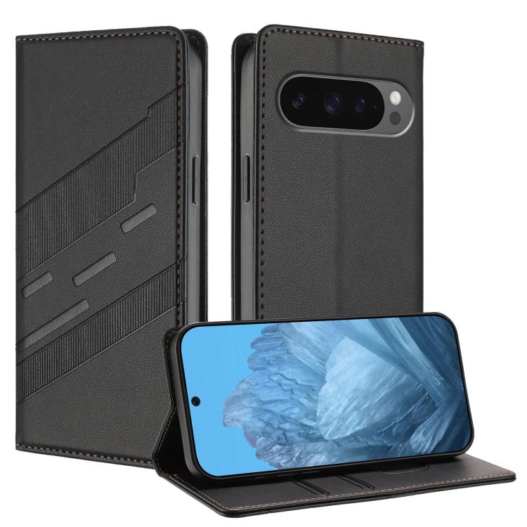 For Google Pixel 10 / 10 Pro Embossed Multi-functional Wallet Retro Leather Phone Case(Black) - Google Cases by buy2fix | Online Shopping UK | buy2fix