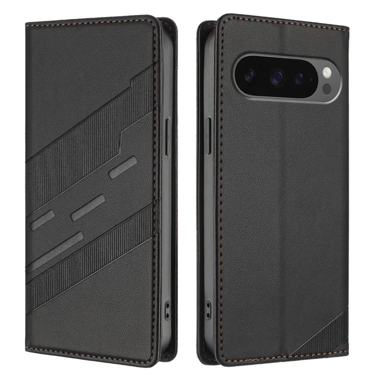For Google Pixel 10 / 10 Pro Embossed Multi-functional Wallet Retro Leather Phone Case(Black) - Google Cases by buy2fix | Online Shopping UK | buy2fix