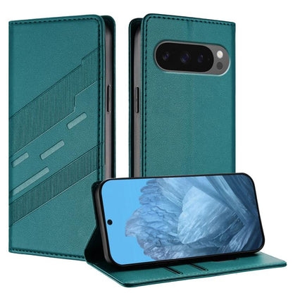 For Google Pixel 10 / 10 Pro Embossed Multi-functional Wallet Retro Leather Phone Case(Dark Green) - Google Cases by buy2fix | Online Shopping UK | buy2fix