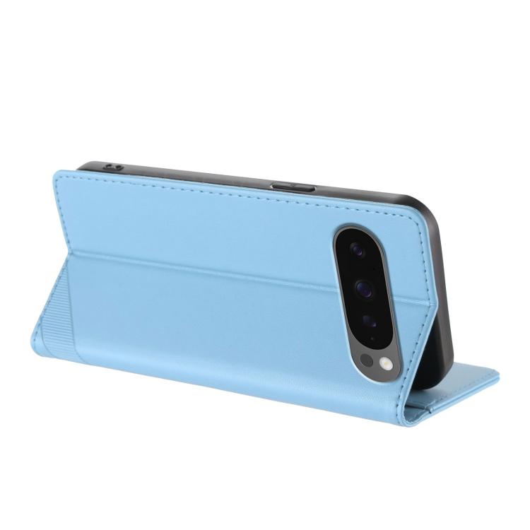 For Google Pixel 10 / 10 Pro Embossed Multi-functional Wallet Retro Leather Phone Case(Light Blue) - Google Cases by buy2fix | Online Shopping UK | buy2fix