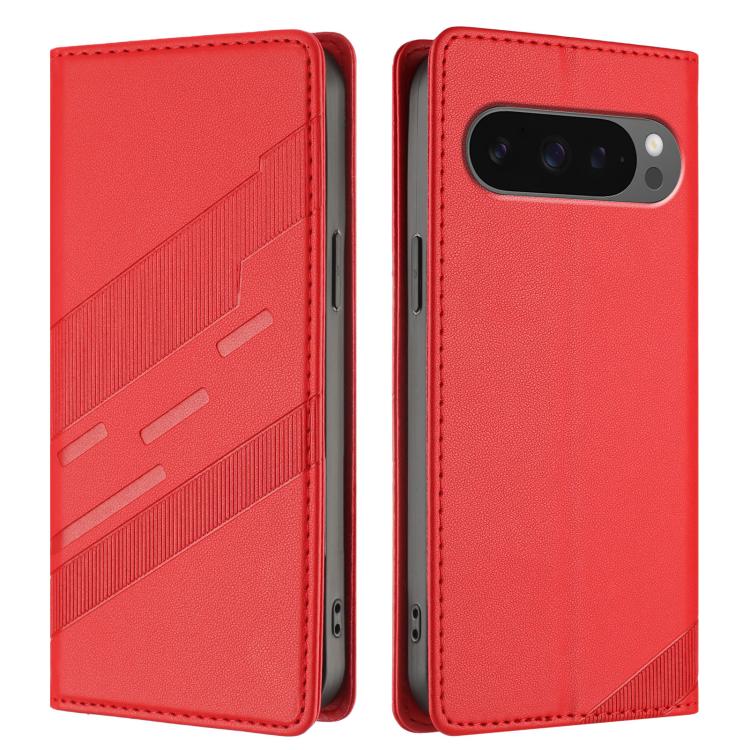 For Google Pixel 10 Pro XL Embossed Multi-functional Wallet Retro Leather Phone Case(Red) - Google Cases by buy2fix | Online Shopping UK | buy2fix