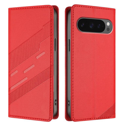 For Google Pixel 10 Pro XL Embossed Multi-functional Wallet Retro Leather Phone Case(Red) - Google Cases by buy2fix | Online Shopping UK | buy2fix