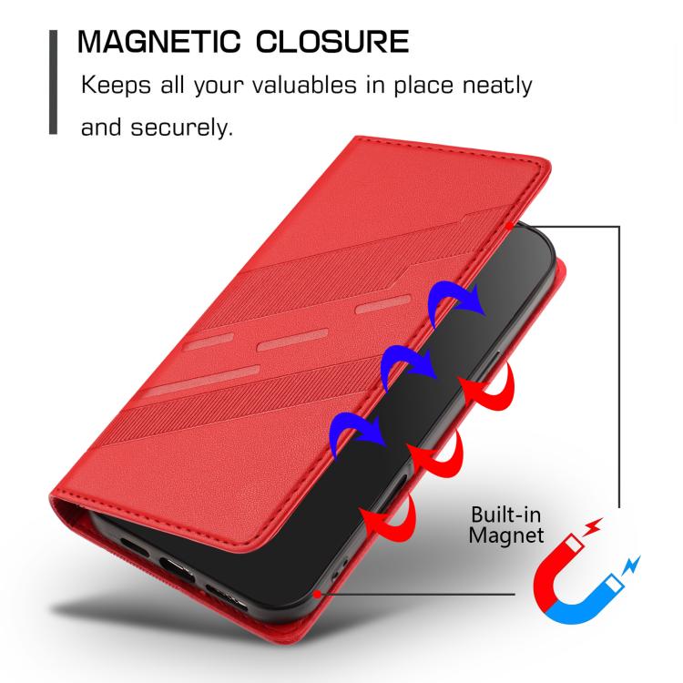 For Google Pixel 10 Pro XL Embossed Multi-functional Wallet Retro Leather Phone Case(Red) - Google Cases by buy2fix | Online Shopping UK | buy2fix