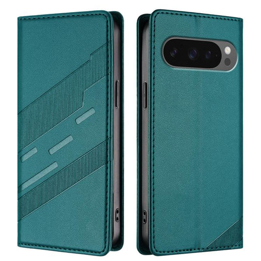For Google Pixel 10 Pro XL Embossed Multi-functional Wallet Retro Leather Phone Case(Dark Green) - Google Cases by buy2fix | Online Shopping UK | buy2fix