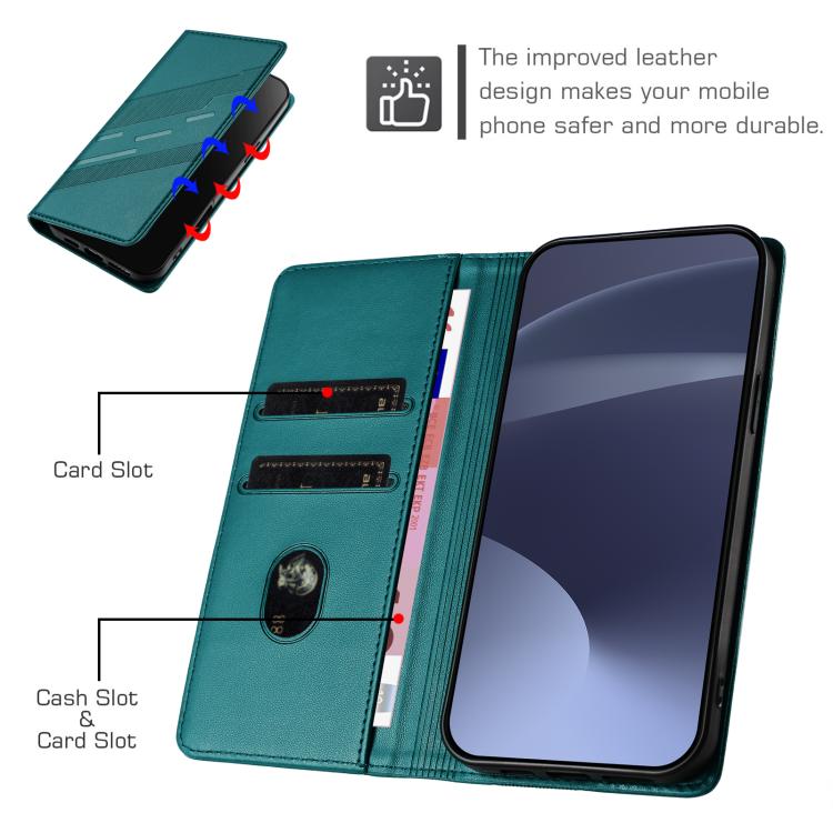 For Google Pixel 10 Pro XL Embossed Multi-functional Wallet Retro Leather Phone Case(Dark Green) - Google Cases by buy2fix | Online Shopping UK | buy2fix