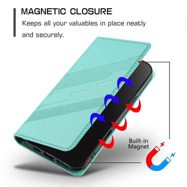 For Google Pixel 10 Pro XL Embossed Multi-functional Wallet Retro Leather Phone Case(Mint Green) - Google Cases by buy2fix | Online Shopping UK | buy2fix