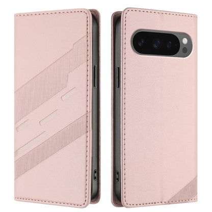 For Google Pixel 10 Pro XL Embossed Multi-functional Wallet Retro Leather Phone Case(Pink) - Google Cases by buy2fix | Online Shopping UK | buy2fix