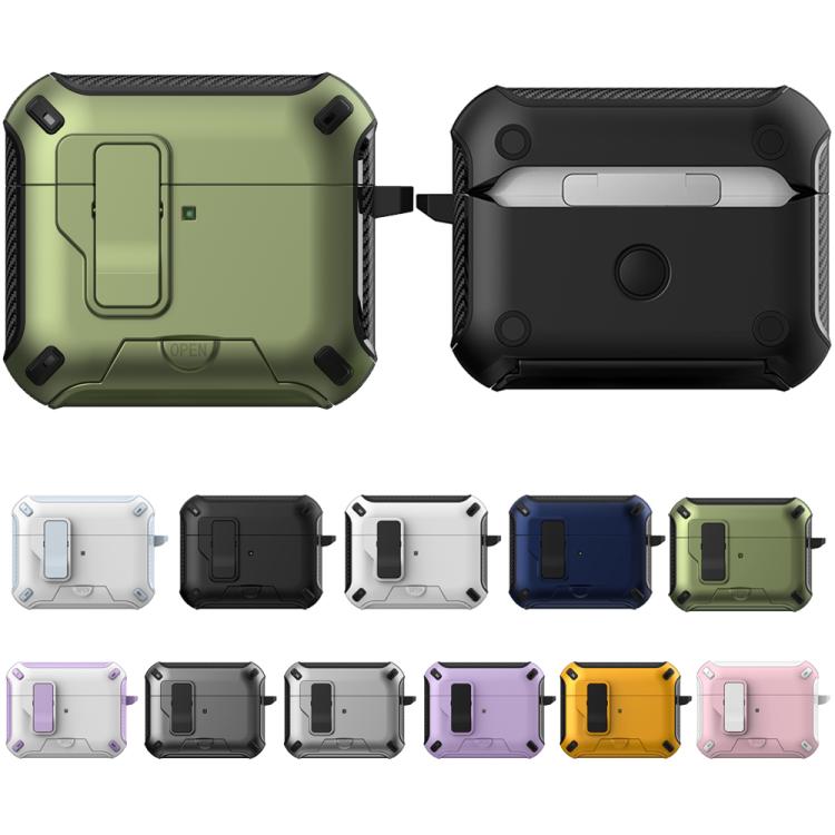 For AirPods Pro Wireless Bluetooth Earphones MagSafe Holder Protective Case(Blue) - For AirPods Pro by buy2fix | Online Shopping UK | buy2fix