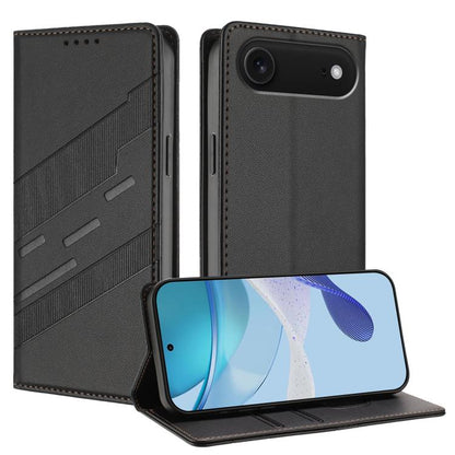 For iPhone Air Embossed Multi-functional Wallet Retro Leather Phone Case(Black) - iPhone Air Cases by buy2fix | Online Shopping UK | buy2fix