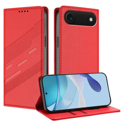 For iPhone Air Embossed Multi-functional Wallet Retro Leather Phone Case(Red) - iPhone Air Cases by buy2fix | Online Shopping UK | buy2fix