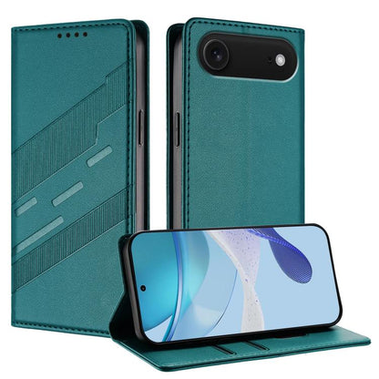 For iPhone Air Embossed Multi-functional Wallet Retro Leather Phone Case(Dark Green) - iPhone Air Cases by buy2fix | Online Shopping UK | buy2fix