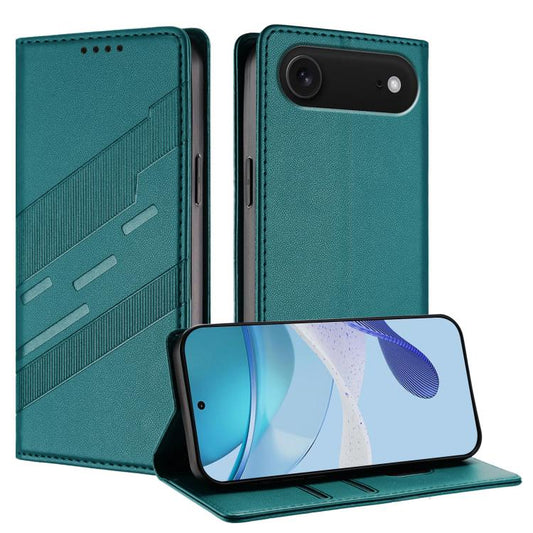 For iPhone Air Embossed Multi-functional Wallet Retro Leather Phone Case(Dark Green) - iPhone Air Cases by buy2fix | Online Shopping UK | buy2fix
