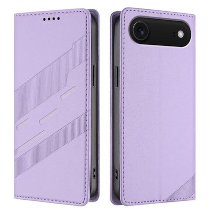For iPhone Air Embossed Multi-functional Wallet Retro Leather Phone Case(Light Purple) - iPhone Air Cases by buy2fix | Online Shopping UK | buy2fix