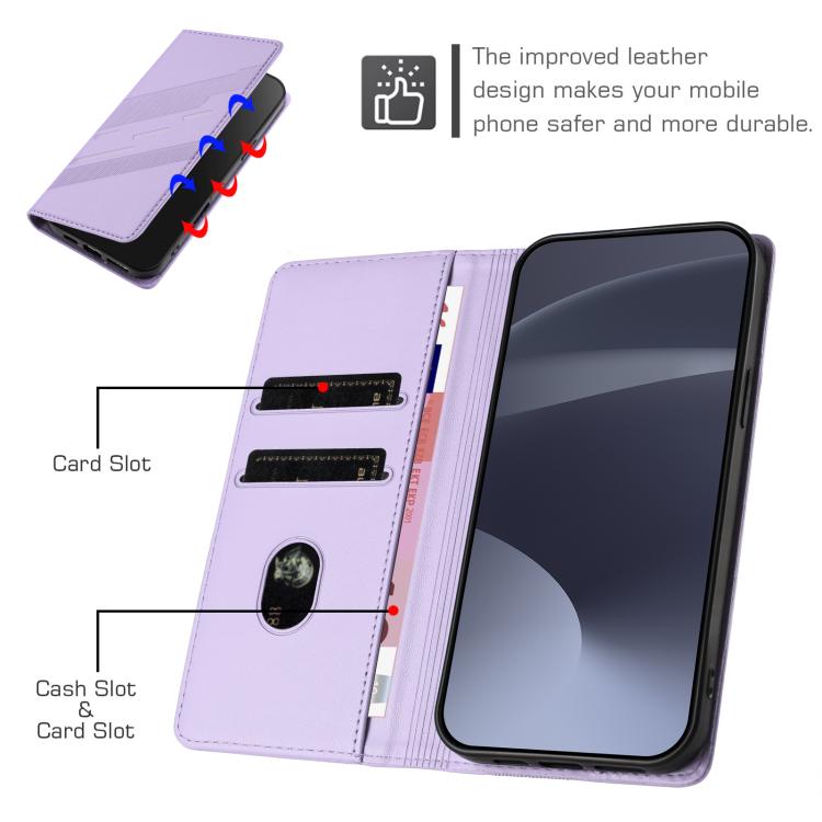 For iPhone Air Embossed Multi-functional Wallet Retro Leather Phone Case(Light Purple) - iPhone Air Cases by buy2fix | Online Shopping UK | buy2fix