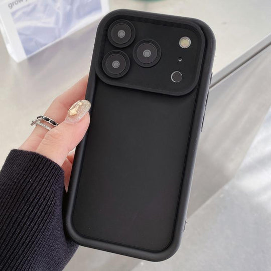 For iPhone 17 Pro Max Shockproof Frame Frosted Precise Hole TPU Phone Case(Black)