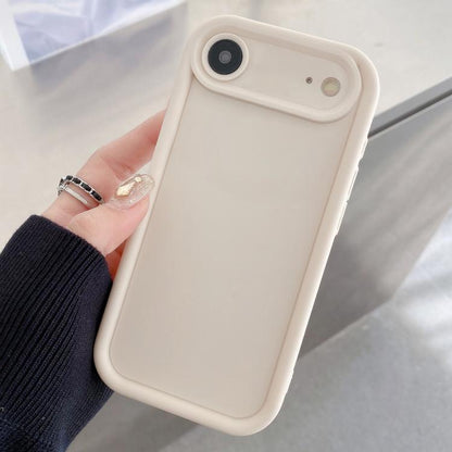 For iPhone Air Shockproof Frame Frosted Precise Hole TPU Phone Case(White) - iPhone Air Cases by buy2fix | Online Shopping UK | buy2fix