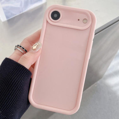 For iPhone Air Shockproof Frame Frosted Precise Hole TPU Phone Case(Light Pink) - iPhone Air Cases by buy2fix | Online Shopping UK | buy2fix