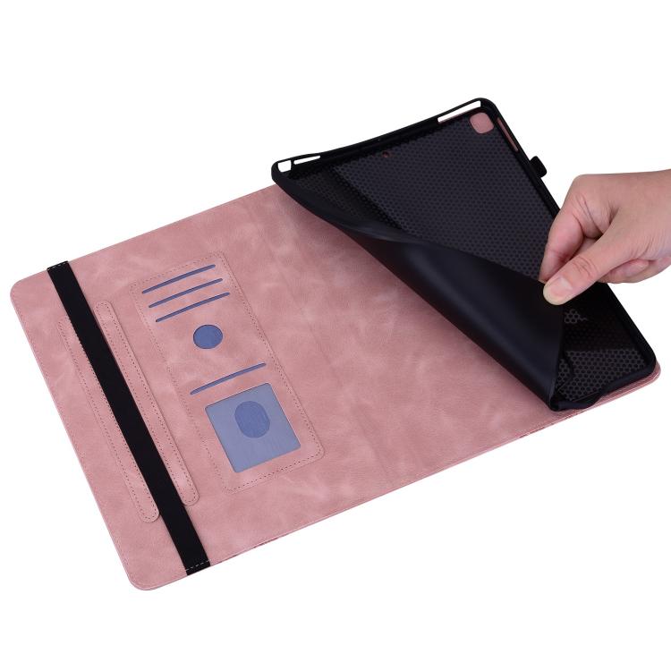 For iPad Air 13 2025 / 2024 / Pro 12.9 Love Hearts Embossed Leather Smart Tablet Case(Pink) - iPad Air 13 2025 / 2024 Cases by buy2fix | Online Shopping UK | buy2fix