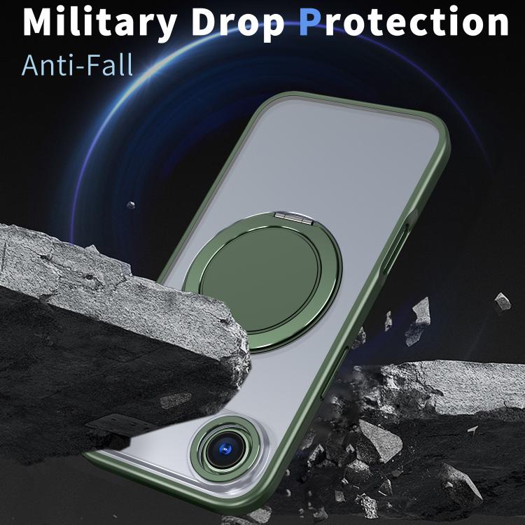 For iPhone Air 360-degree Rotating MagSafe Magnetic Holder Phone Case(Green) - iPhone Air Cases by buy2fix | Online Shopping UK | buy2fix