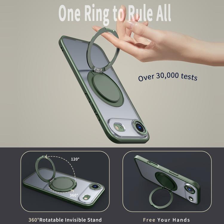 For iPhone Air 360-degree Rotating MagSafe Magnetic Holder Phone Case(Green) - iPhone Air Cases by buy2fix | Online Shopping UK | buy2fix