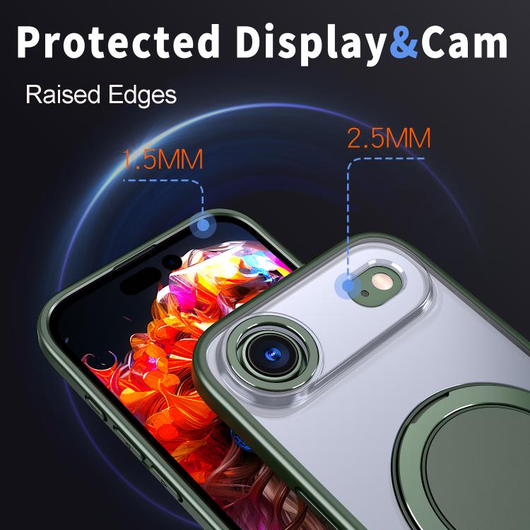 For iPhone Air 360-degree Rotating MagSafe Magnetic Holder Phone Case(Green) - iPhone Air Cases by buy2fix | Online Shopping UK | buy2fix