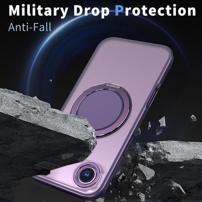 For iPhone Air 360-degree Rotating MagSafe Magnetic Holder Phone Case(Purple) - iPhone Air Cases by buy2fix | Online Shopping UK | buy2fix