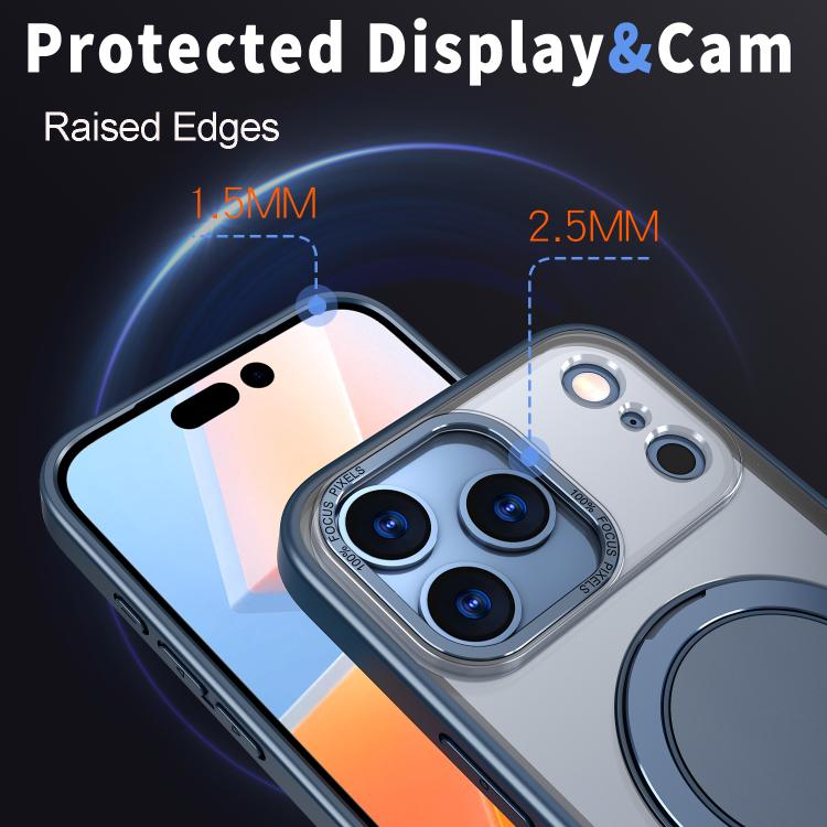 For iPhone 17 Pro Max 360-degree Rotating MagSafe Magnetic Holder Phone Case(Blue) - iPhone 17 Pro Max Cases by buy2fix | Online Shopping UK | buy2fix