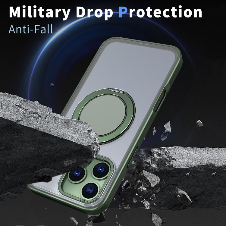 For iPhone 17 Pro Max 360-degree Rotating MagSafe Magnetic Holder Phone Case(Green) - iPhone 17 Pro Max Cases by buy2fix | Online Shopping UK | buy2fix