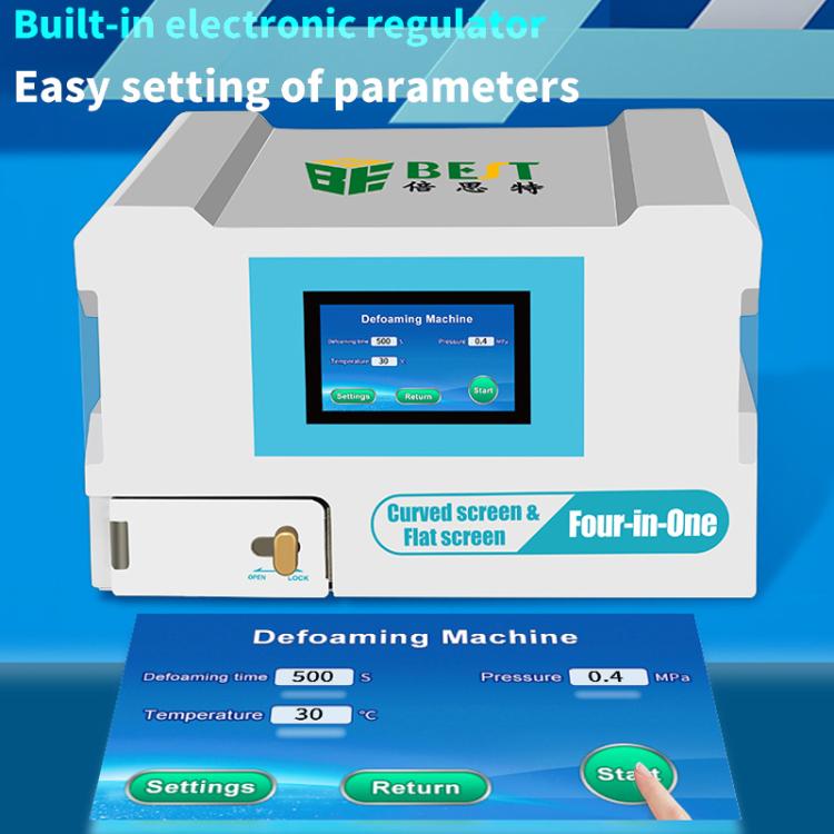 BEST B-528 4 in 1 7 inch Intelligent Laminating and Defoaming Machine Built-in Vacuum Pump, Plug:UK Plug - Laminator Machine by BEST | Online Shopping UK | buy2fix