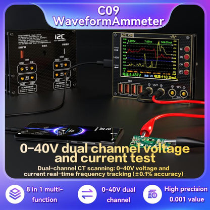 i2C C09 Charge Detection / Voltage Measurement Digital Waveform Ammeter, Model:Host - Test Tools by i2C | Online Shopping UK | buy2fix