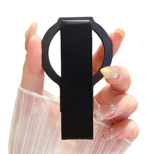 Leather Wristband Strong Magnetic Phone Holder(Black) - Ring Holder by buy2fix | Online Shopping UK | buy2fix