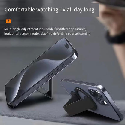 Leather Wristband Strong Magnetic Phone Holder(Orange+Black) - Ring Holder by buy2fix | Online Shopping UK | buy2fix