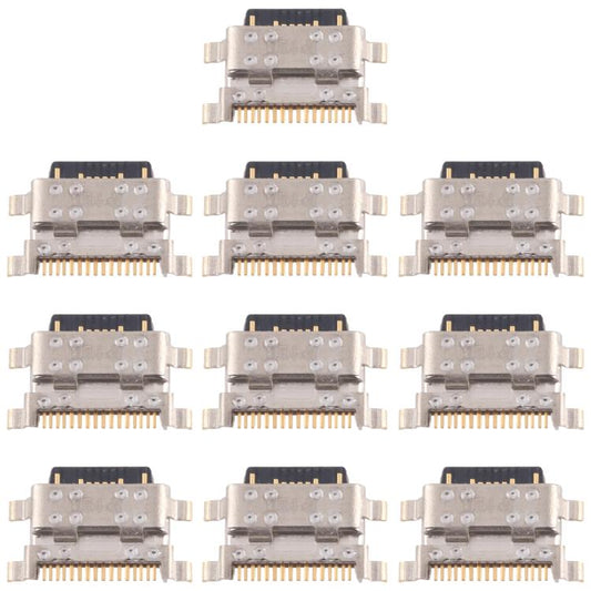 For Motorola Moto G82 10pcs Original Charging Port Connector - Others by buy2fix | Online Shopping UK | buy2fix
