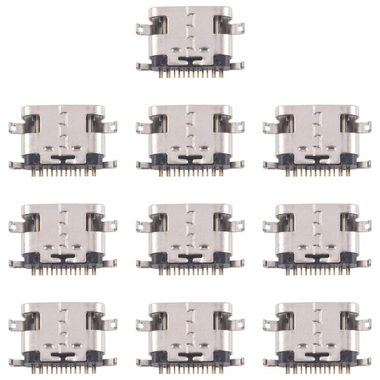 10pcs Original 12 Pin Charging Port Connector, Model:Upper Corner - Single Tail Connector by buy2fix | Online Shopping UK | buy2fix