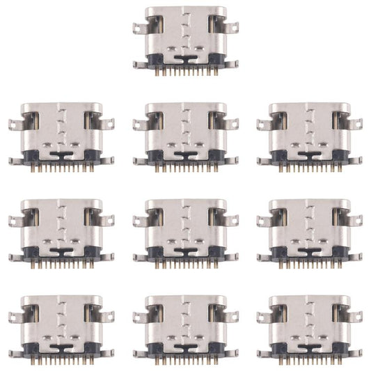 10pcs Original 12 Pin Charging Port Connector, Model:Upper Corner - Single Tail Connector by buy2fix | Online Shopping UK | buy2fix