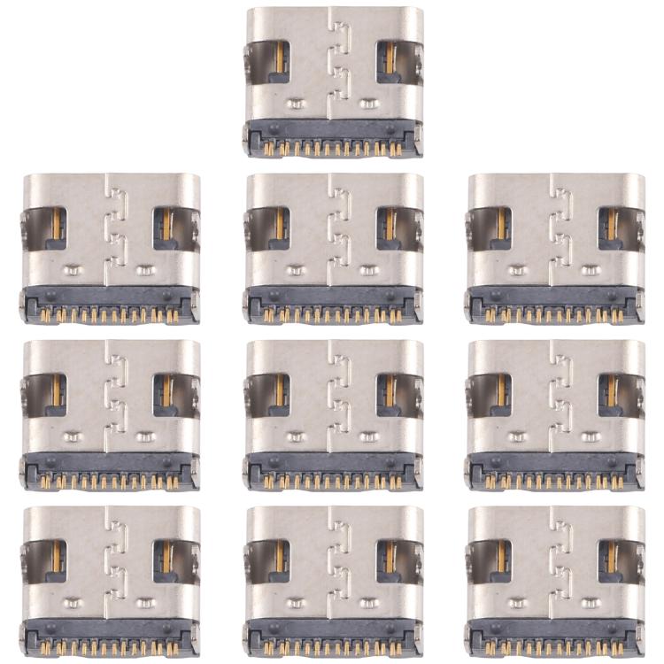 10pcs Original 12 Pin Charging Port Connector, Model:Dual-row Contact Pins - Single Tail Connector by buy2fix | Online Shopping UK | buy2fix
