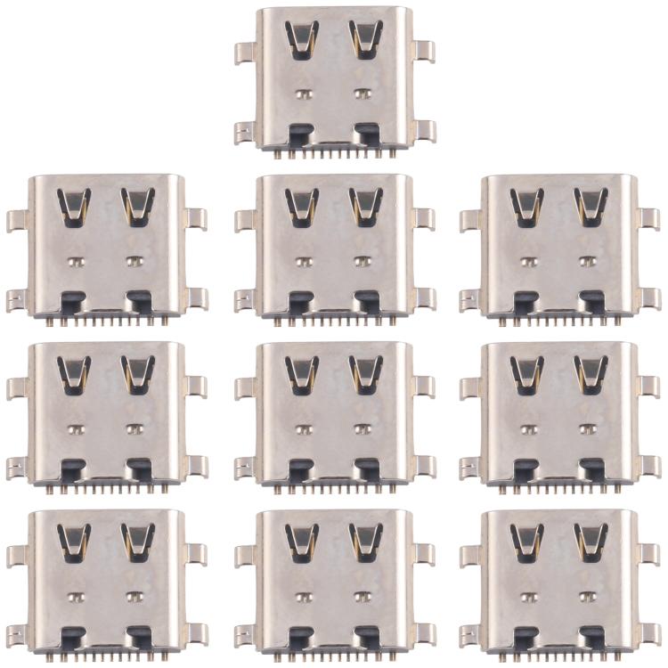 10pcs Original 12 Pin Charging Port Connector, Model:4 Pin Not Spring-loaded - Single Tail Connector by buy2fix | Online Shopping UK | buy2fix