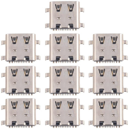 10pcs Original 12 Pin Charging Port Connector, Model:4 Pin Not Spring-loaded - Single Tail Connector by buy2fix | Online Shopping UK | buy2fix