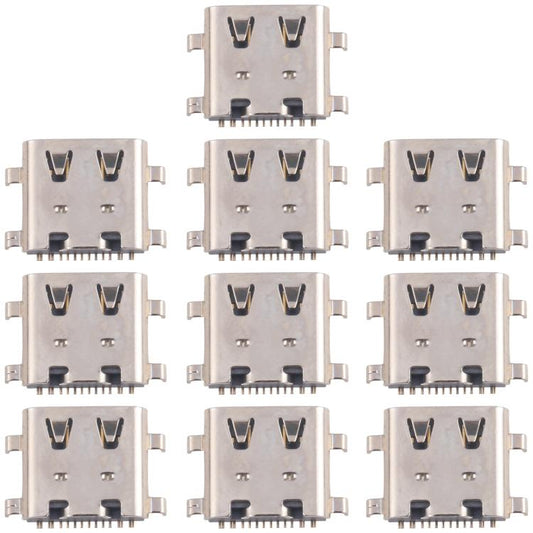 10pcs Original 12 Pin Charging Port Connector, Model:4 Pin Not Spring-loaded - Single Tail Connector by buy2fix | Online Shopping UK | buy2fix
