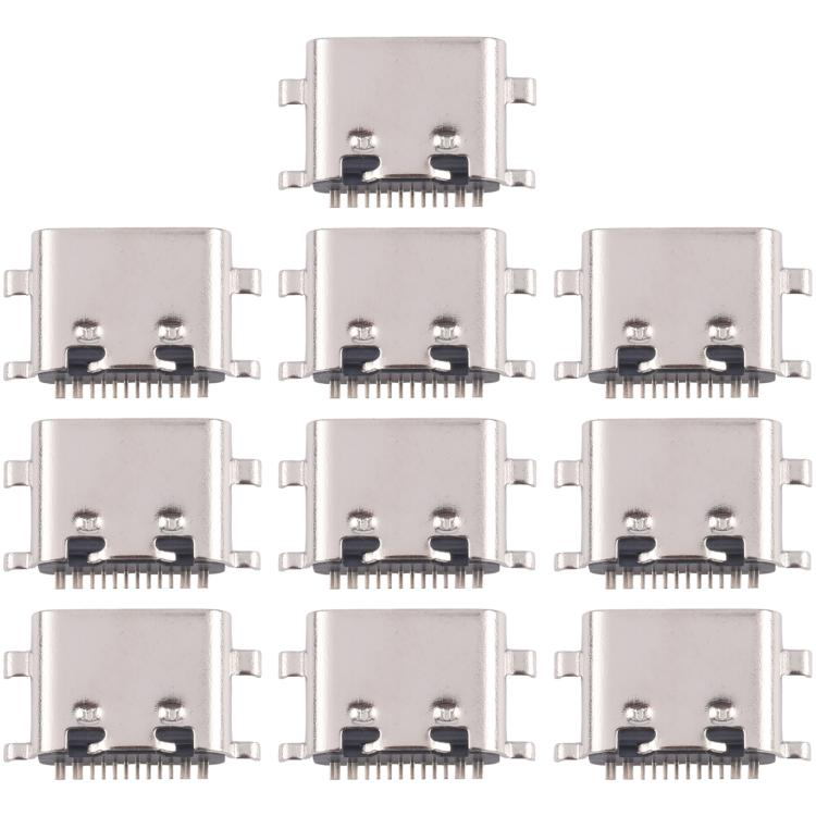 10pcs Original 12 Pin Charging Port Connector, Model:Four Pins Lower - Single Tail Connector by buy2fix | Online Shopping UK | buy2fix