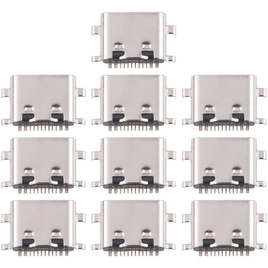 10pcs Original 12 Pin Charging Port Connector, Model:Four Pins Lower - Single Tail Connector by buy2fix | Online Shopping UK | buy2fix