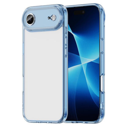 For iPhone Air PC Hybrid TPU Airbag Shockproof Phone Case(Transparent Blue) - iPhone Air Cases by buy2fix | Online Shopping UK | buy2fix