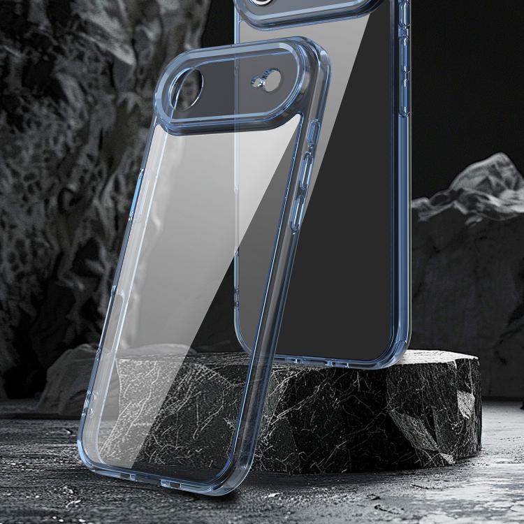 For iPhone Air PC Hybrid TPU Airbag Shockproof Phone Case(Transparent Blue) - iPhone Air Cases by buy2fix | Online Shopping UK | buy2fix