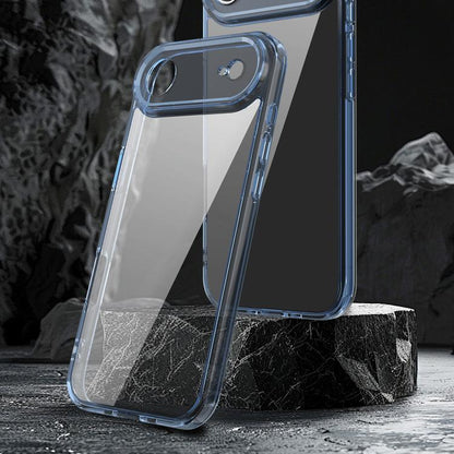 For iPhone Air PC Hybrid TPU Airbag Shockproof Phone Case(Transparent Blue) - iPhone Air Cases by buy2fix | Online Shopping UK | buy2fix
