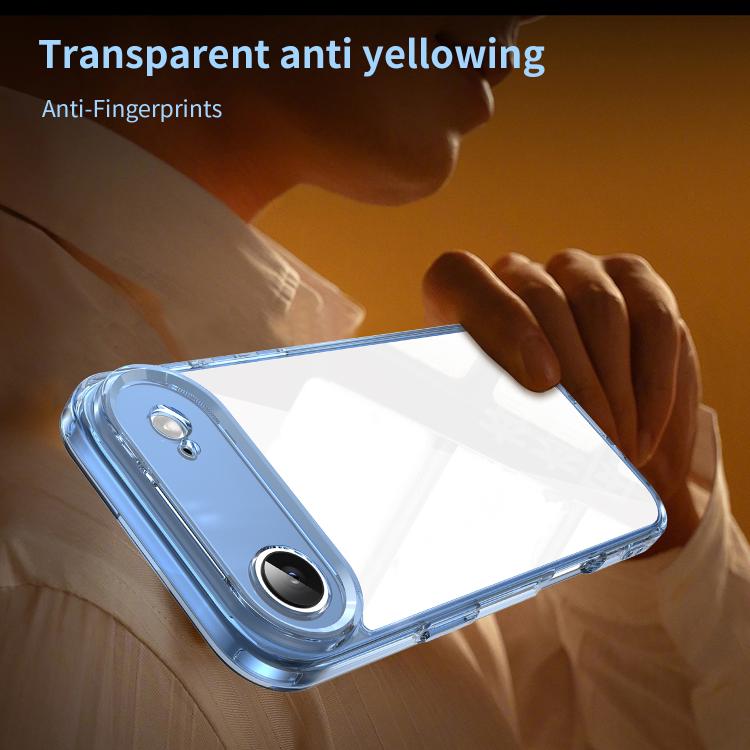 For iPhone Air PC Hybrid TPU Airbag Shockproof Phone Case(Transparent Blue) - iPhone Air Cases by buy2fix | Online Shopping UK | buy2fix