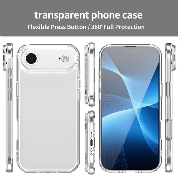 For iPhone Air PC Hybrid TPU Airbag Shockproof Phone Case(Transparent) - iPhone Air Cases by buy2fix | Online Shopping UK | buy2fix